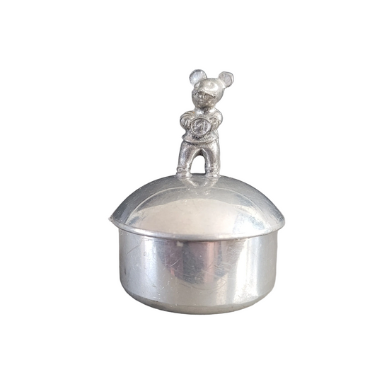 Boîte à dents ancienne en étain- Étains du Manoir - Ref 898