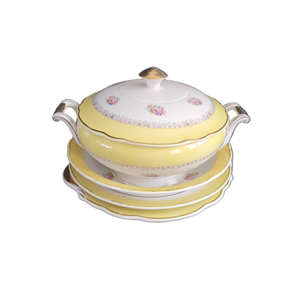 Soupière + 3 plats Digoin & Sarreguemines modèle Graziella - Ref 921