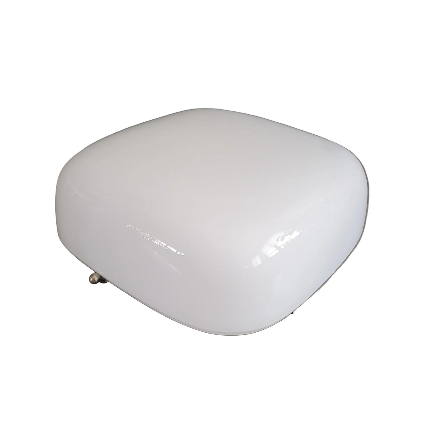 Plafonnier ou applique carré en verre blanc - Ref 918