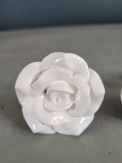 Paire de boutons de meubles en porcelaine- Ref 531