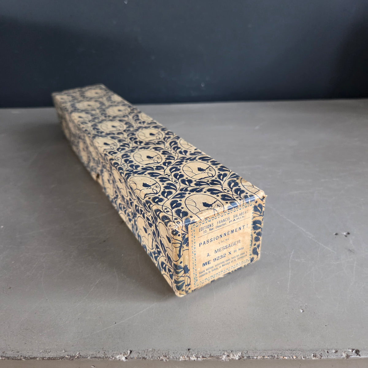 Rouleau perforé pour piano mécanique – Francis Salabert – années 1920 - Ref 1426