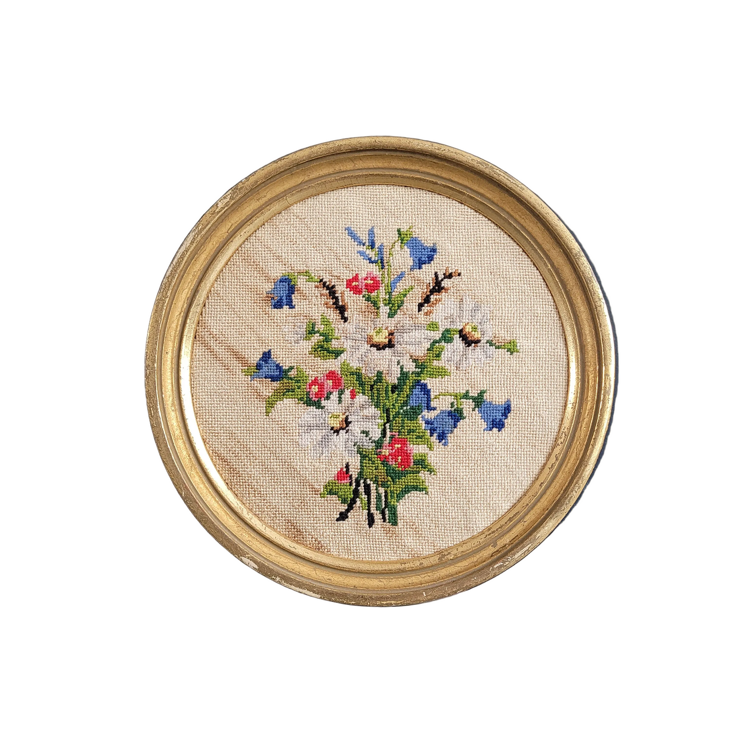 Tableau broderie encadrée ancienne - Ref 831