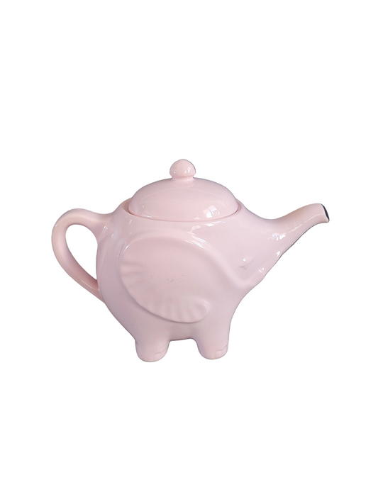 Théière éléphant rose de la faïencerie Sainte Radegonde  - Ref 660