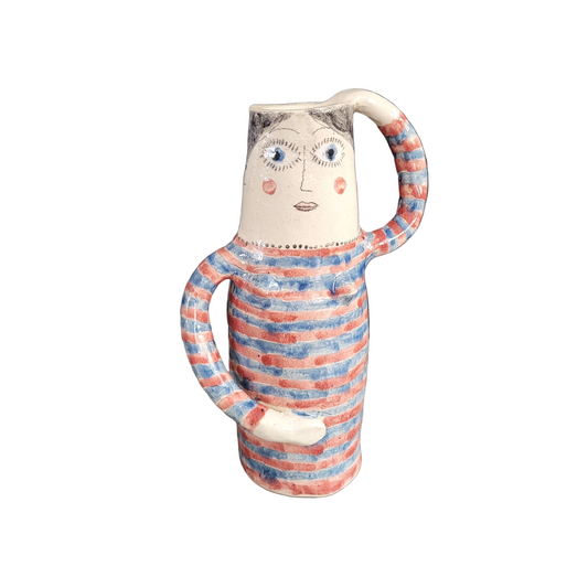 Vase anthropomorphe en céramique émaillée - Ref 901