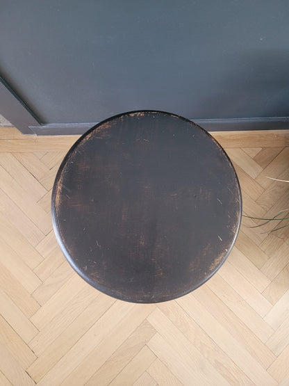 Tabouret ancien en bois pieds tournés - Ref 964