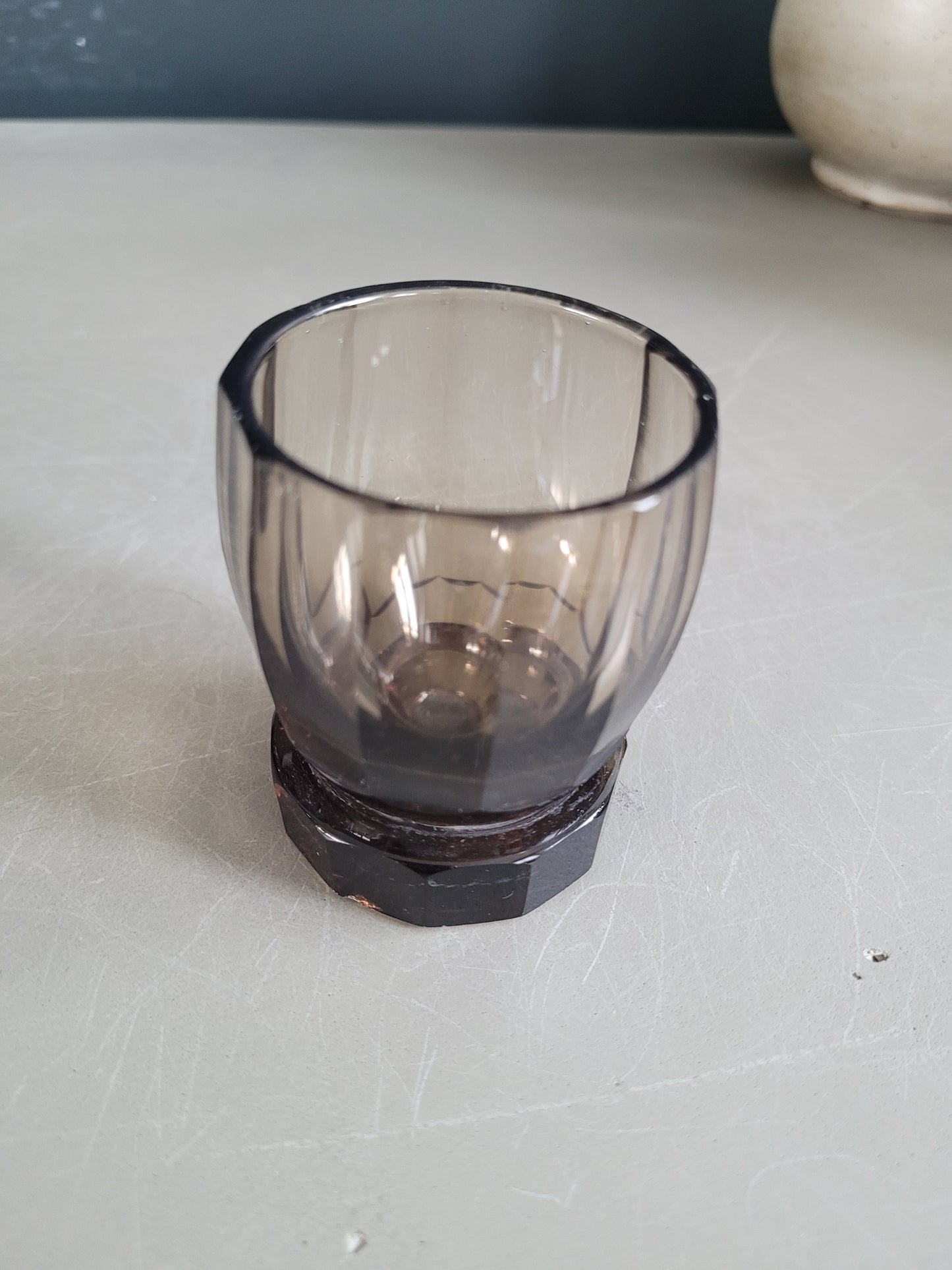 Service à liqueur en verre fumé - Ref 643