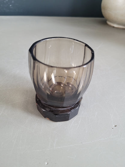 Service à liqueur en verre fumé - Ref 643