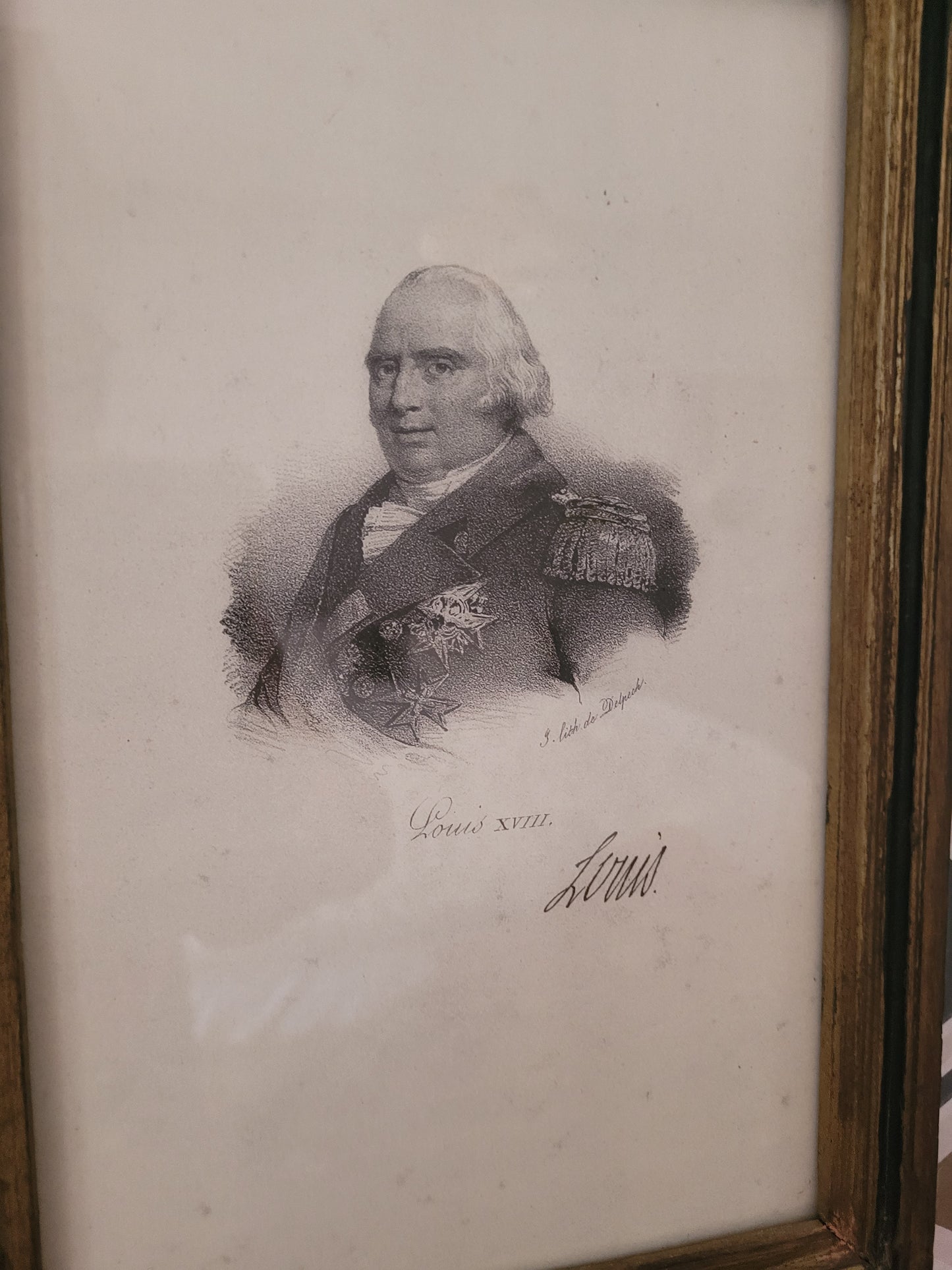 Lot de 4 portraits de Rois de France - Ref 463