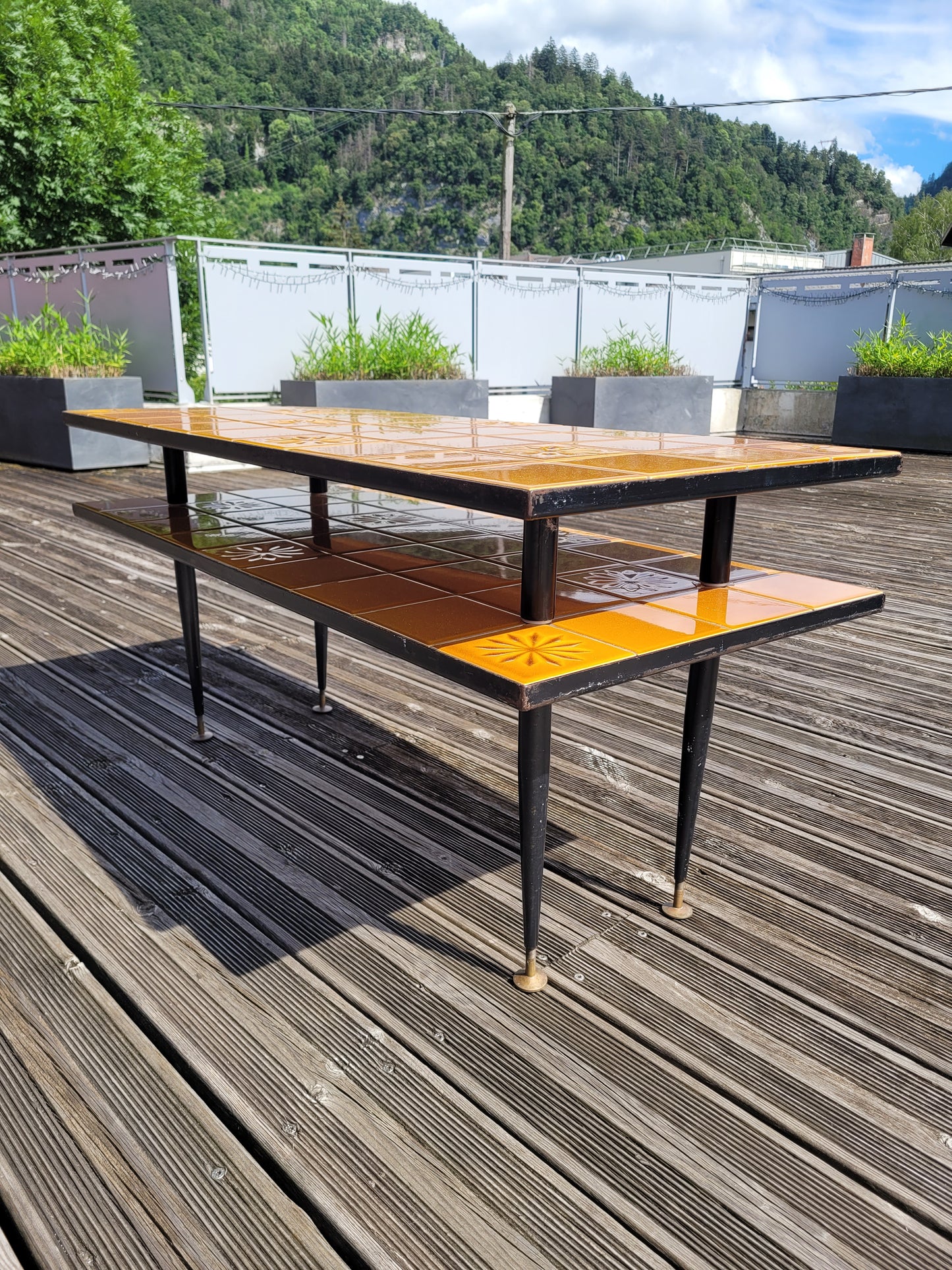 Table basse double plateau en céramique - Ref 1041