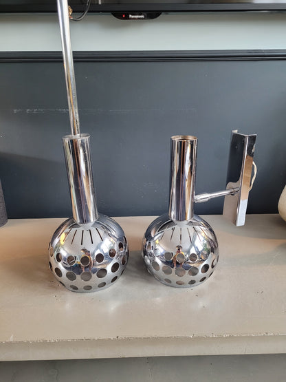 Ensemble applique + suspension vintages chromées - Ref 650