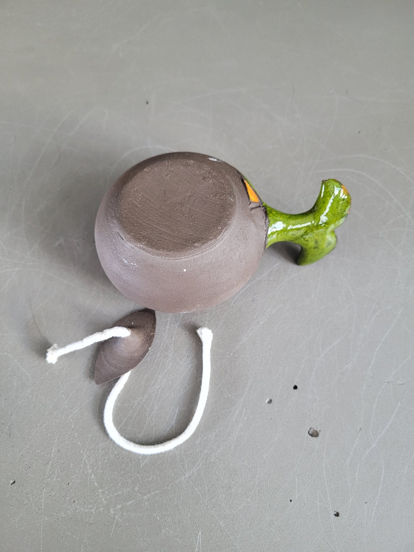 Lampe à huile en céramique émaillée- Ref 451