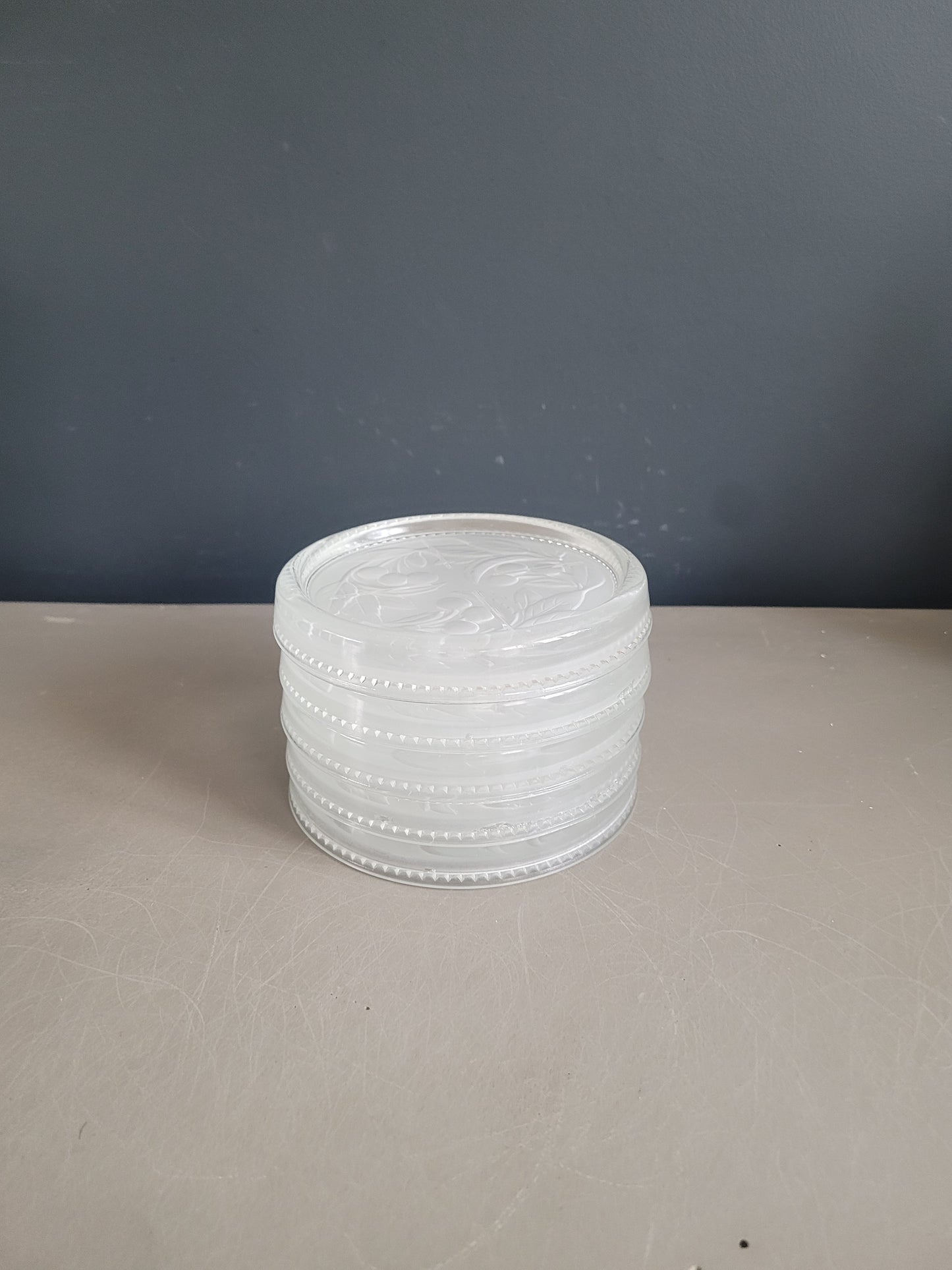 Lot de 5 dessous de bouteilles en verre - Ref 393