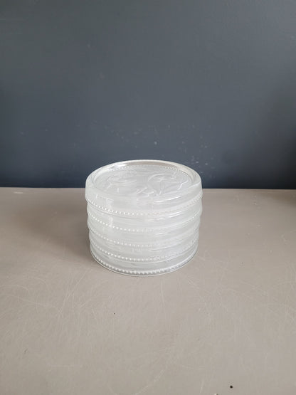 Lot de 5 dessous de bouteilles en verre - Ref 393