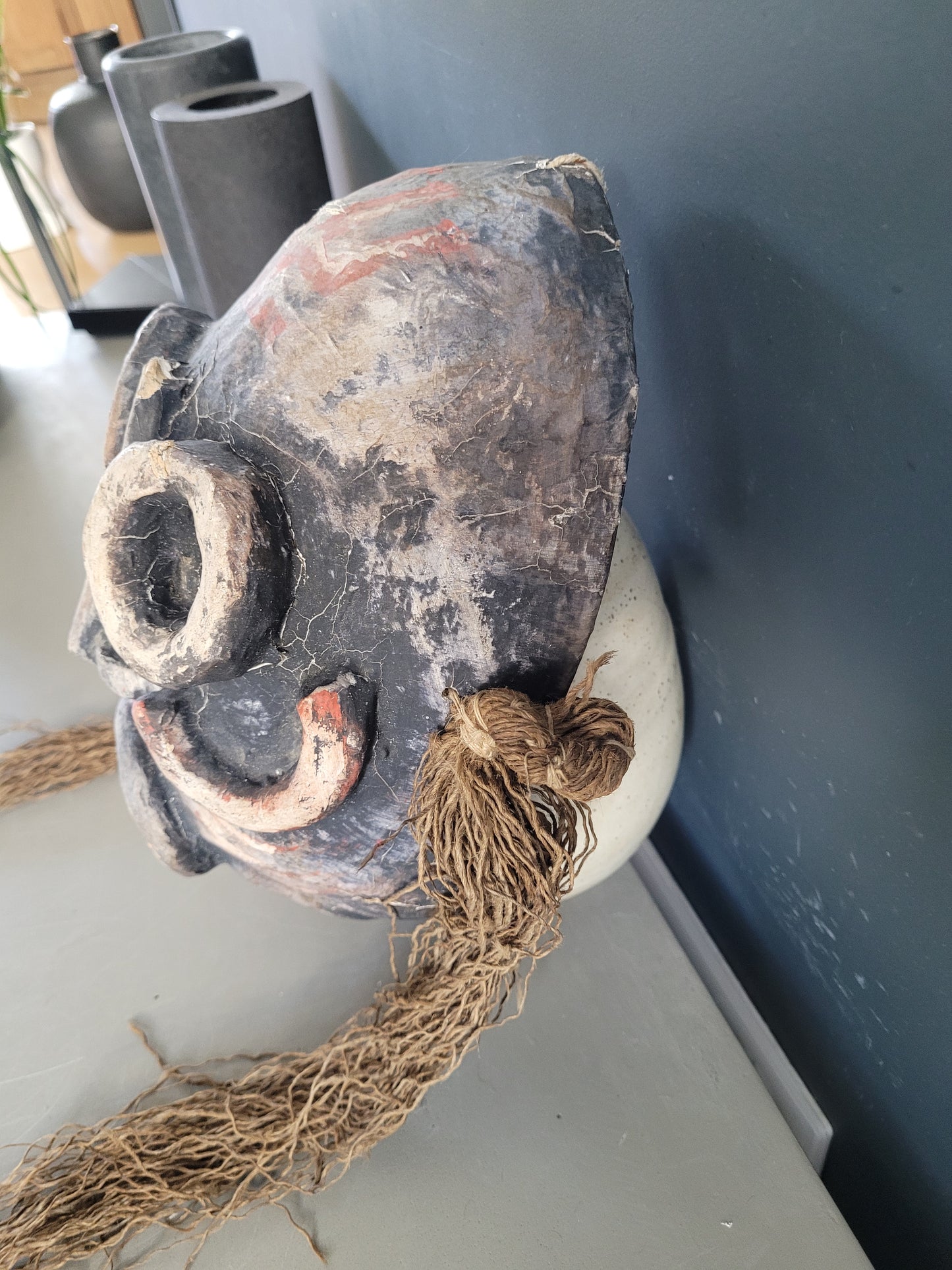 Masque tribal en papier maché- Ref 565