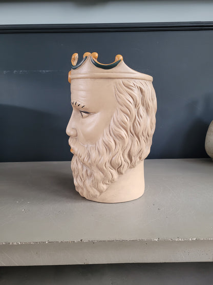 Cache-pot vase tête Caltagirone de Marie Olsson Nylander pour HKliving - Ref 995
