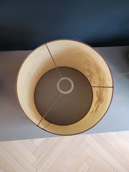 Grand abat-jour vintage fleurs séchées- Ref 805