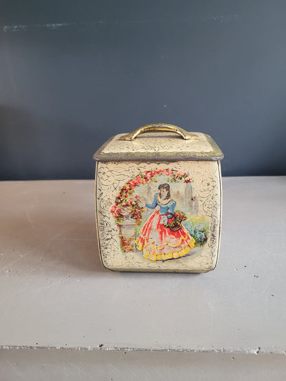 Boîte à thé en fer blanc - Ceylon d'or - Ref 822