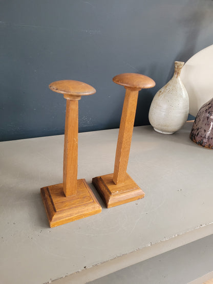 Paire de porte-chapeaux en bois - Ref 988