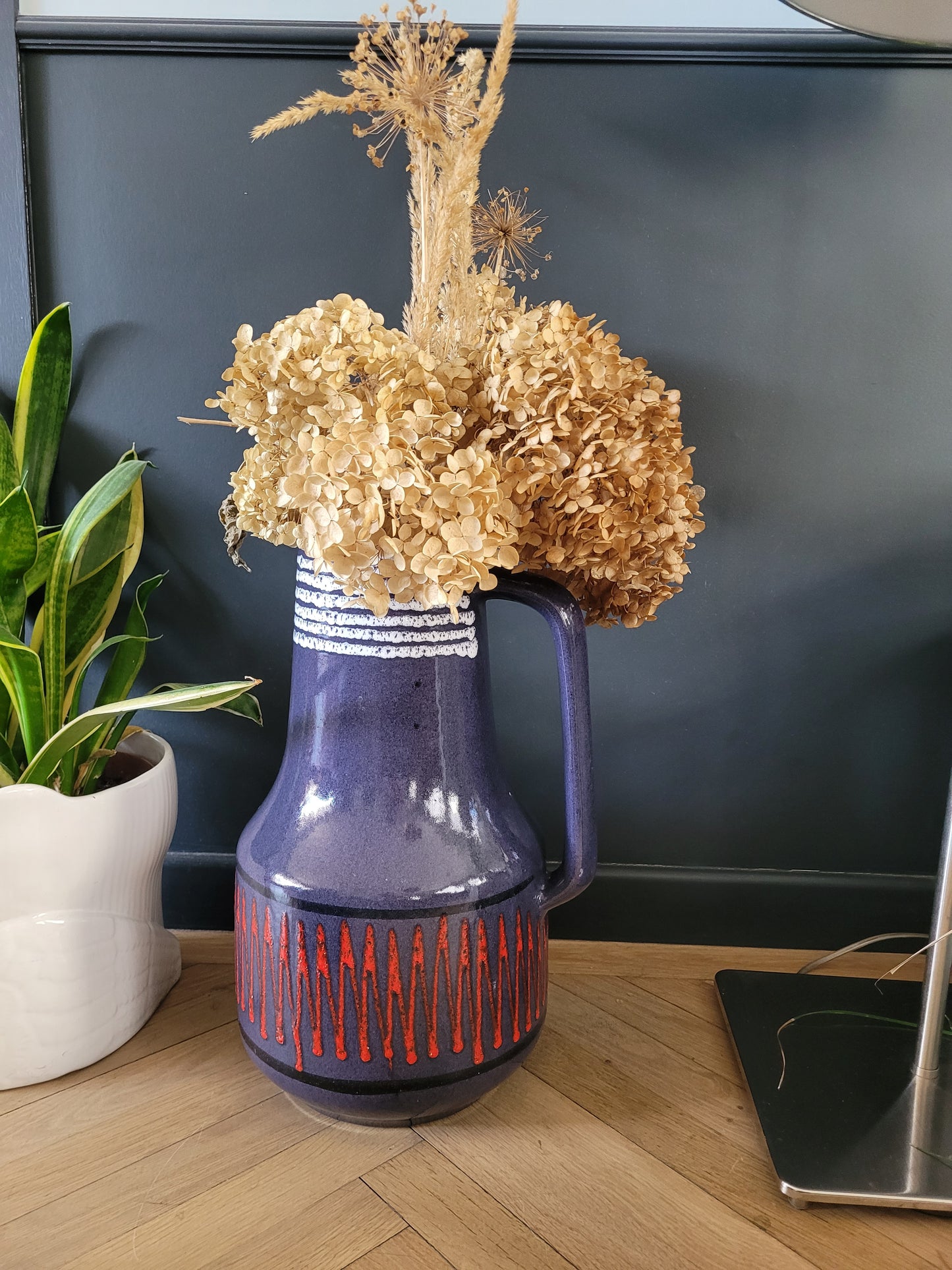 Vase de sol West Germany mauve - Ref 879