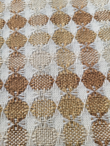 Paire de rideaux vintages en coton tissé- Ref 821