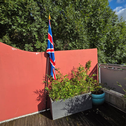 Grand drapeau de défilé - hampe 245cm - Ref 1422