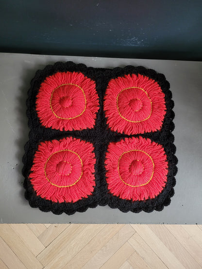 Housse de coussin en crochet 35x35 - Ref 771