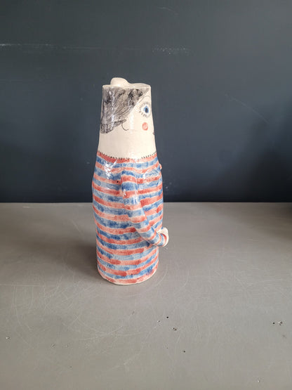 Vase anthropomorphe en céramique émaillée - Ref 901