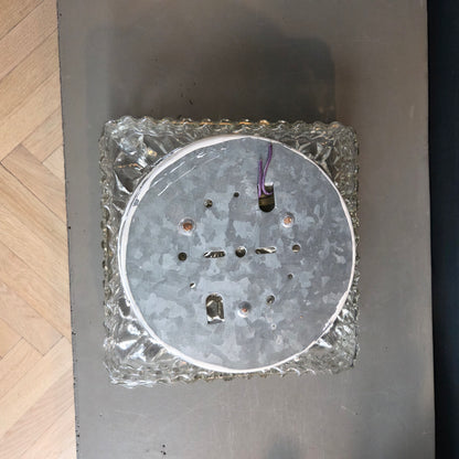 Plafonnier en verre moulé - Ref 1436