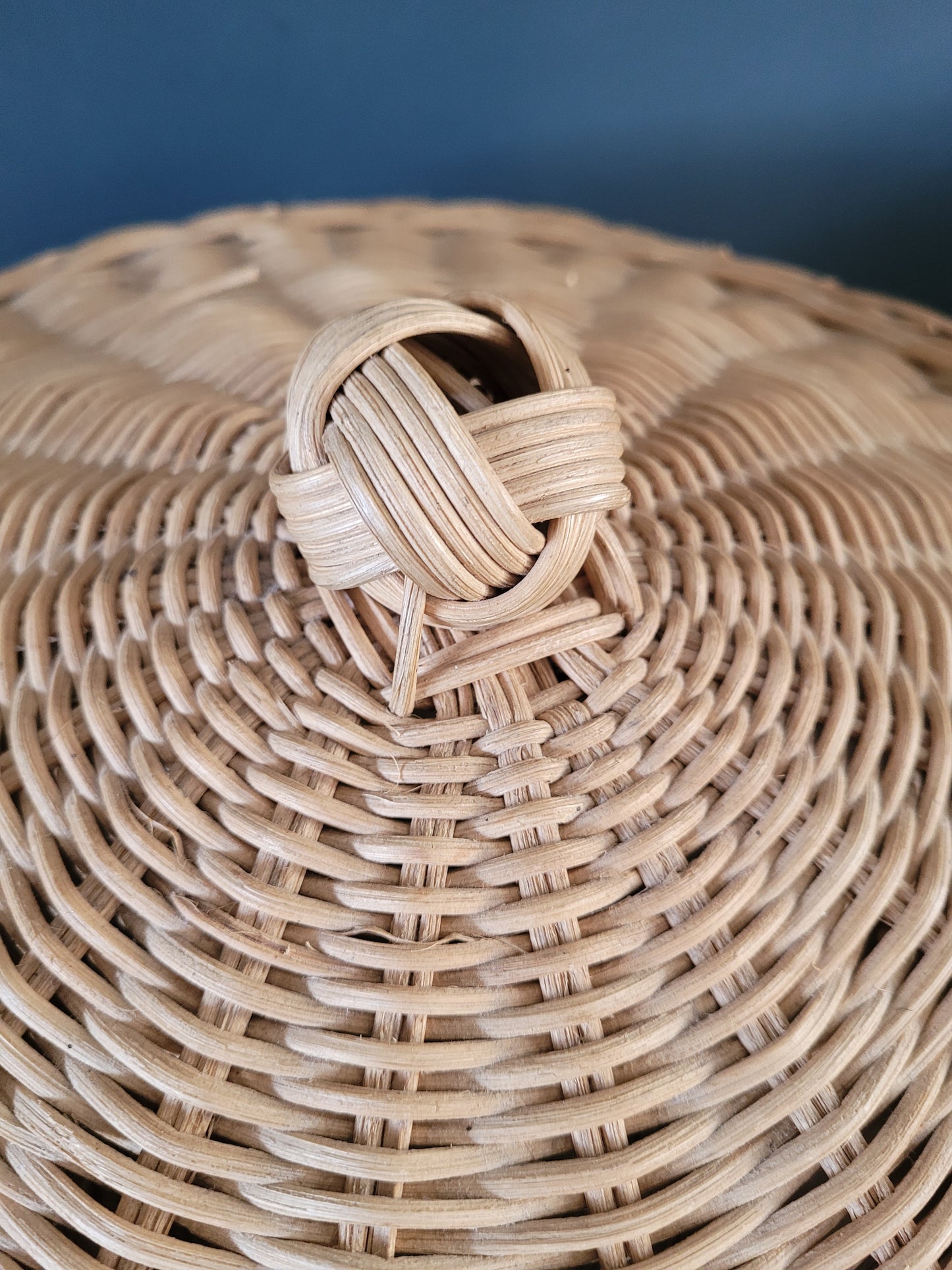 Panière à linge éléphant en rotin - Ref 895