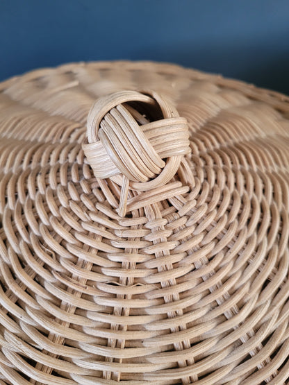 Panière à linge éléphant en rotin - Ref 895