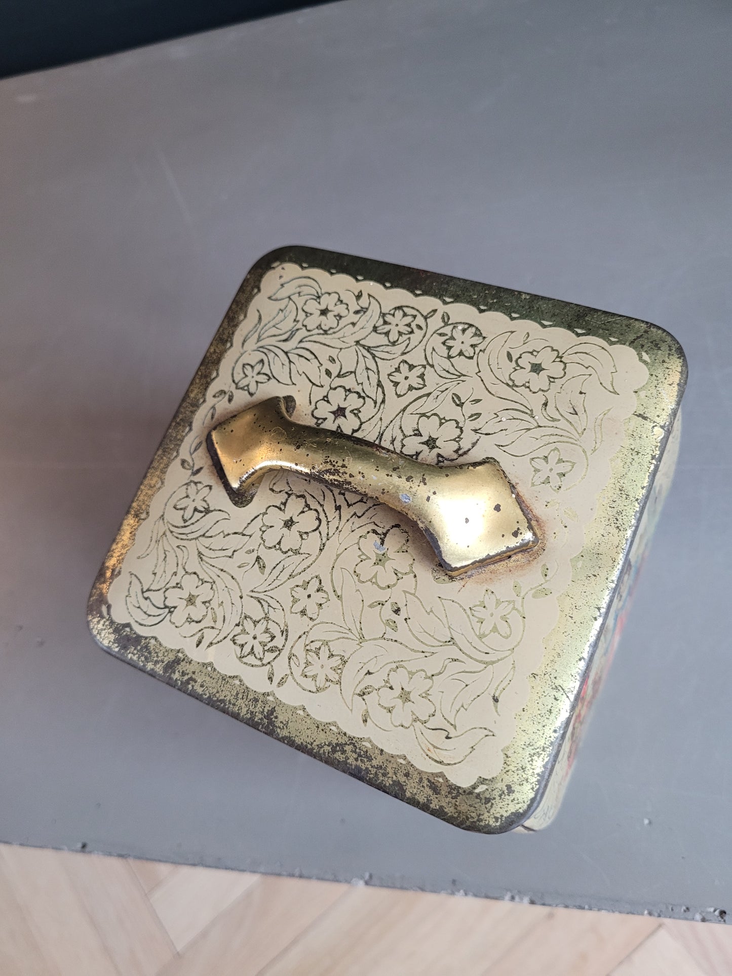 Boîte à thé en fer blanc - Ceylon d'or - Ref 822