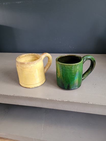 Paire de mugs en terre cuite - Meyssac Corrèze- Ref 492