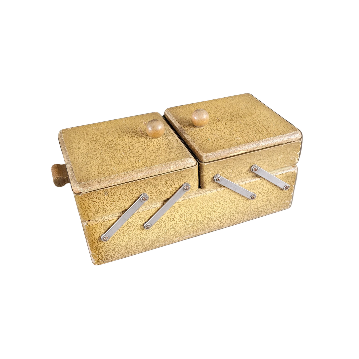 Travailleuse en bois vintage - Boîte à couture- Ref 814