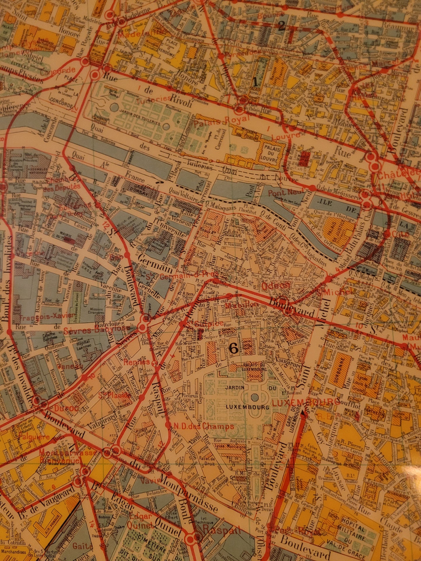 Plan de Paris mural de 1974 - Cartes Taride - Ref 626