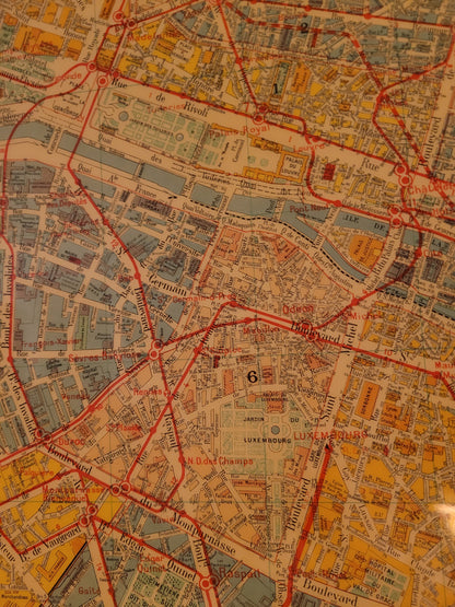 Plan de Paris mural de 1974 - Cartes Taride - Ref 626