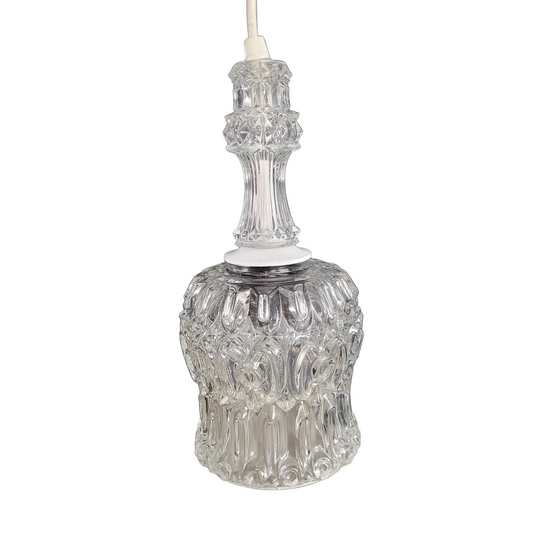 Suspension vintage en verre moulé - Ref 861