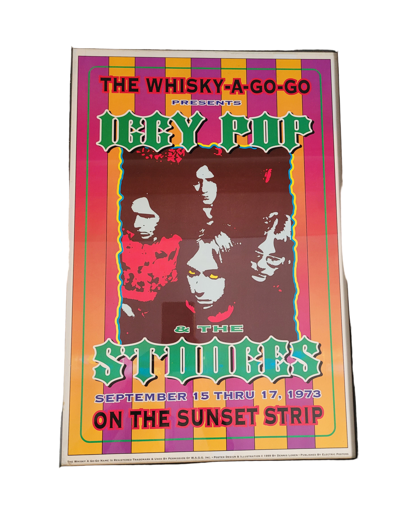 Affiche concert Iggy Pop and the Stooges au Whisky a go go - Ref 616