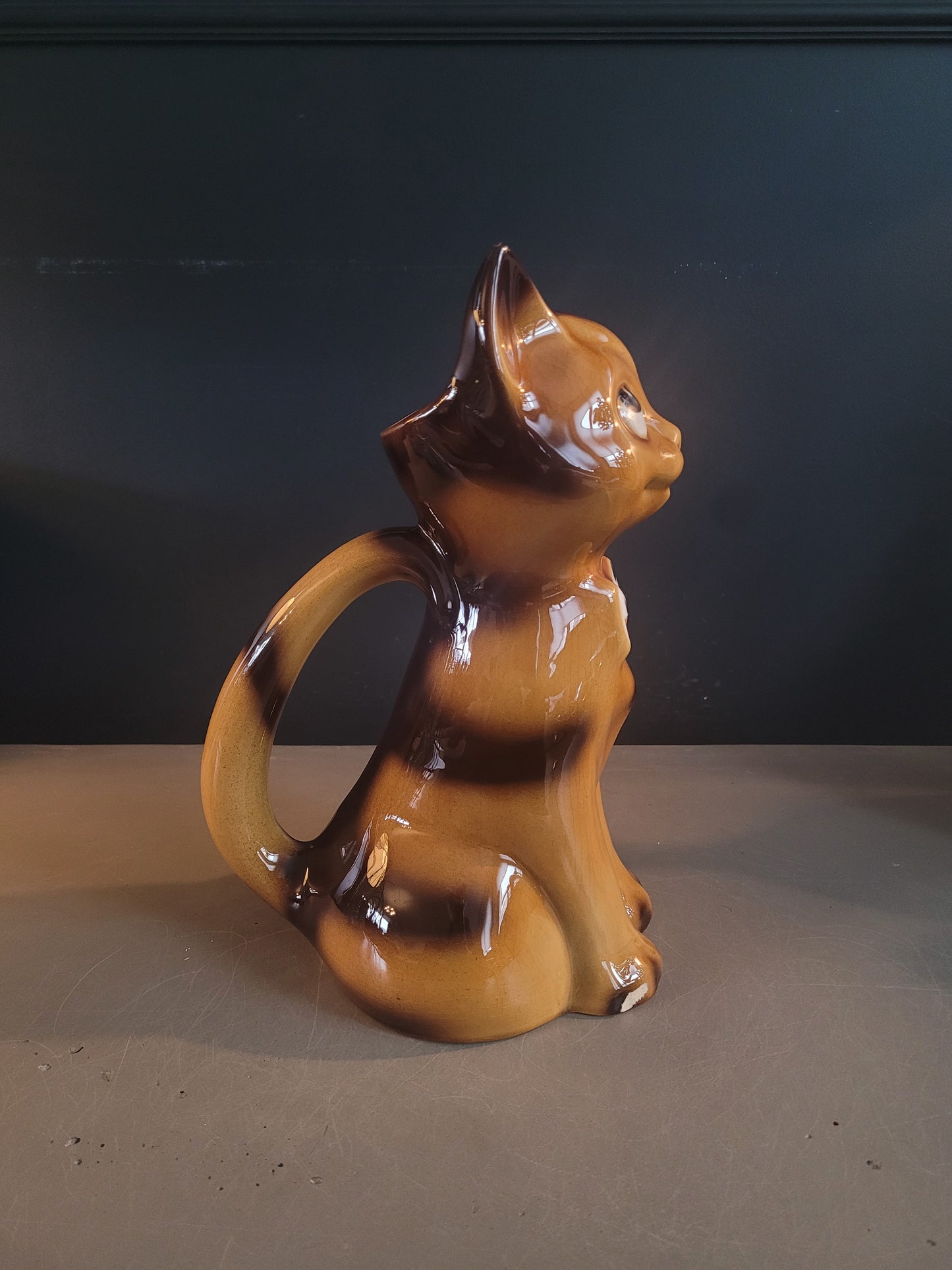 Pichet chat en céramique vintage - Ref 570