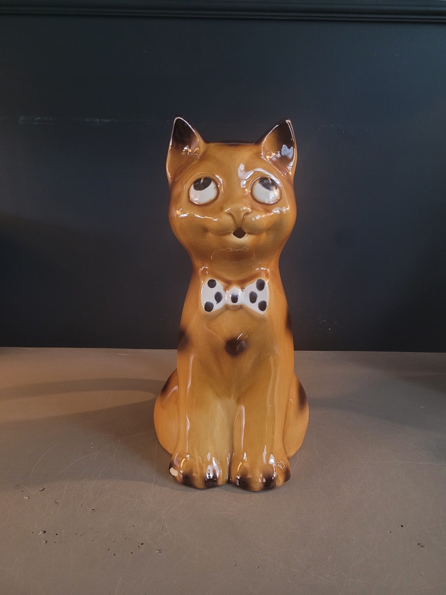 Pichet chat en céramique vintage - Ref 570