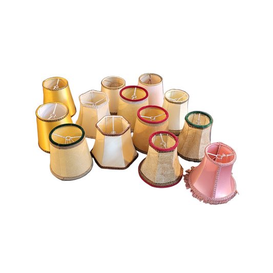 Lot de 13 abat-jour à pince anciens - Ref 670