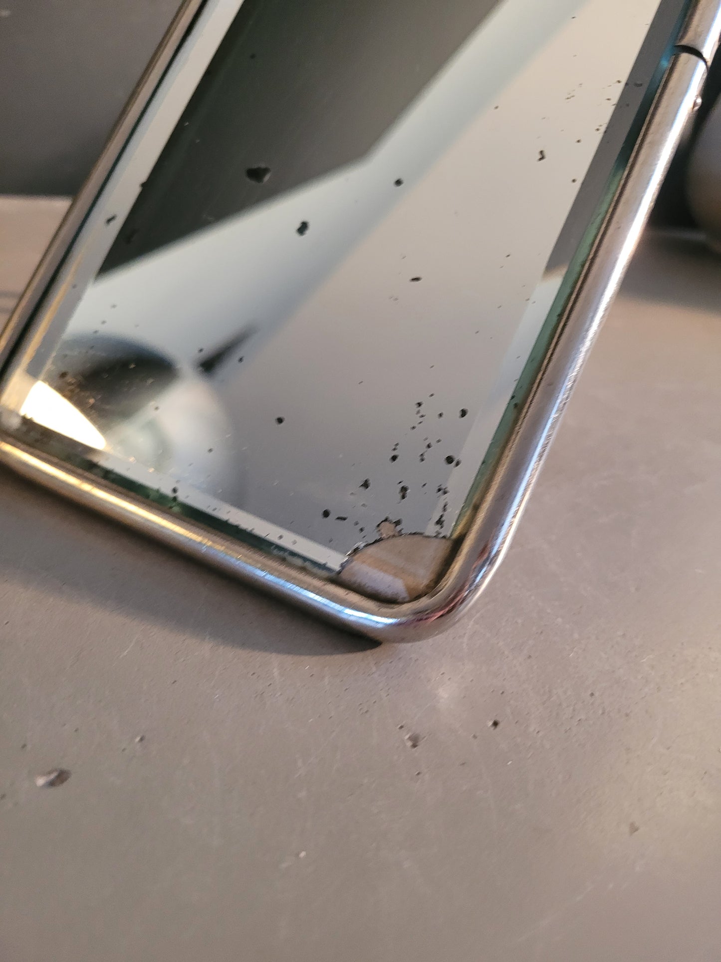 Miroir biseauté ancien à poser - Ref 738