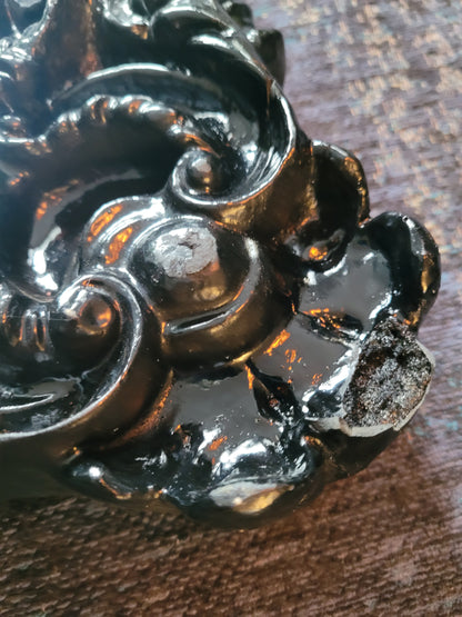 Miroir baroque façon stuc - Ref 614