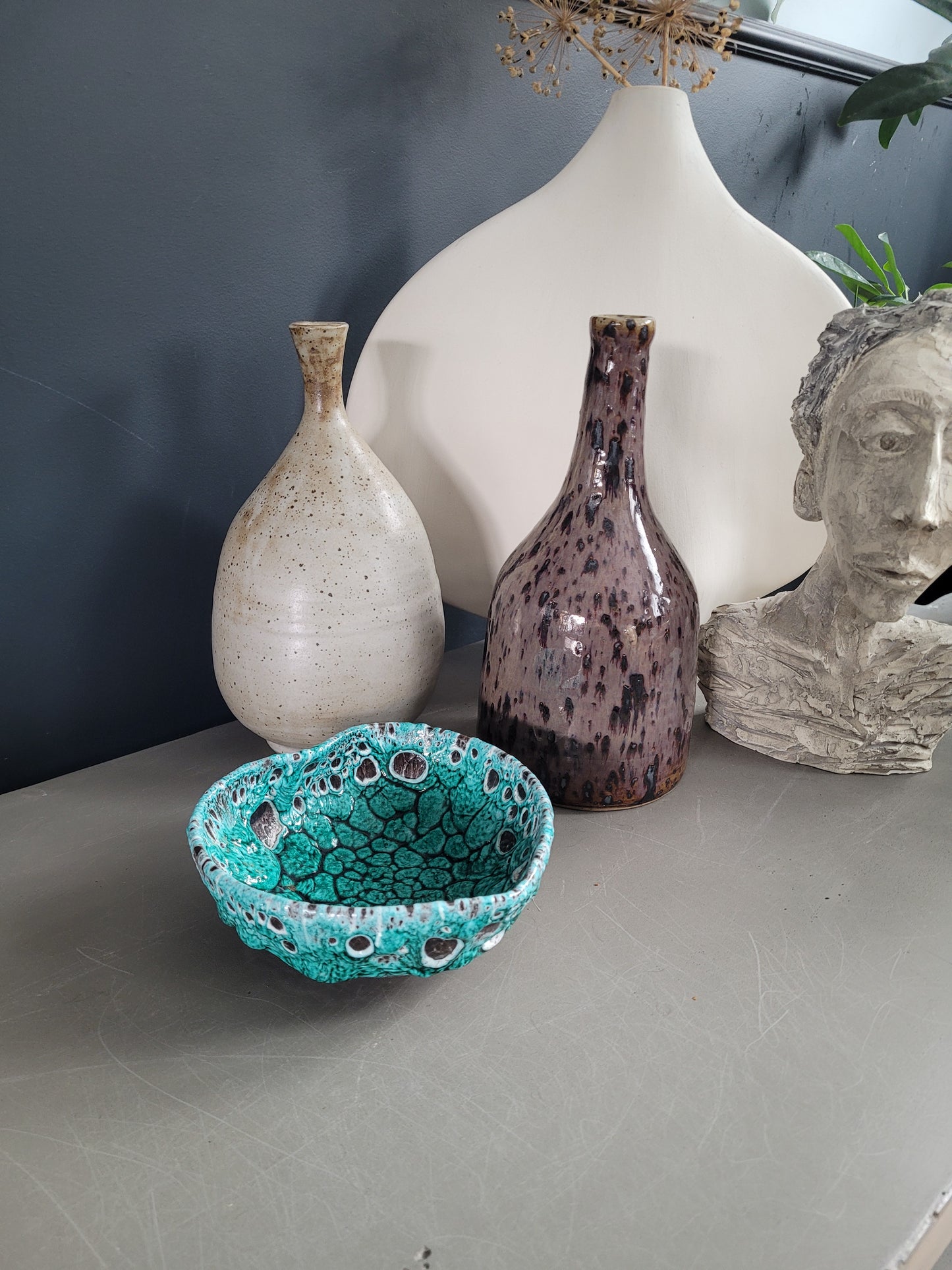 Coupelle fat lava turquoise - Ref 1000
