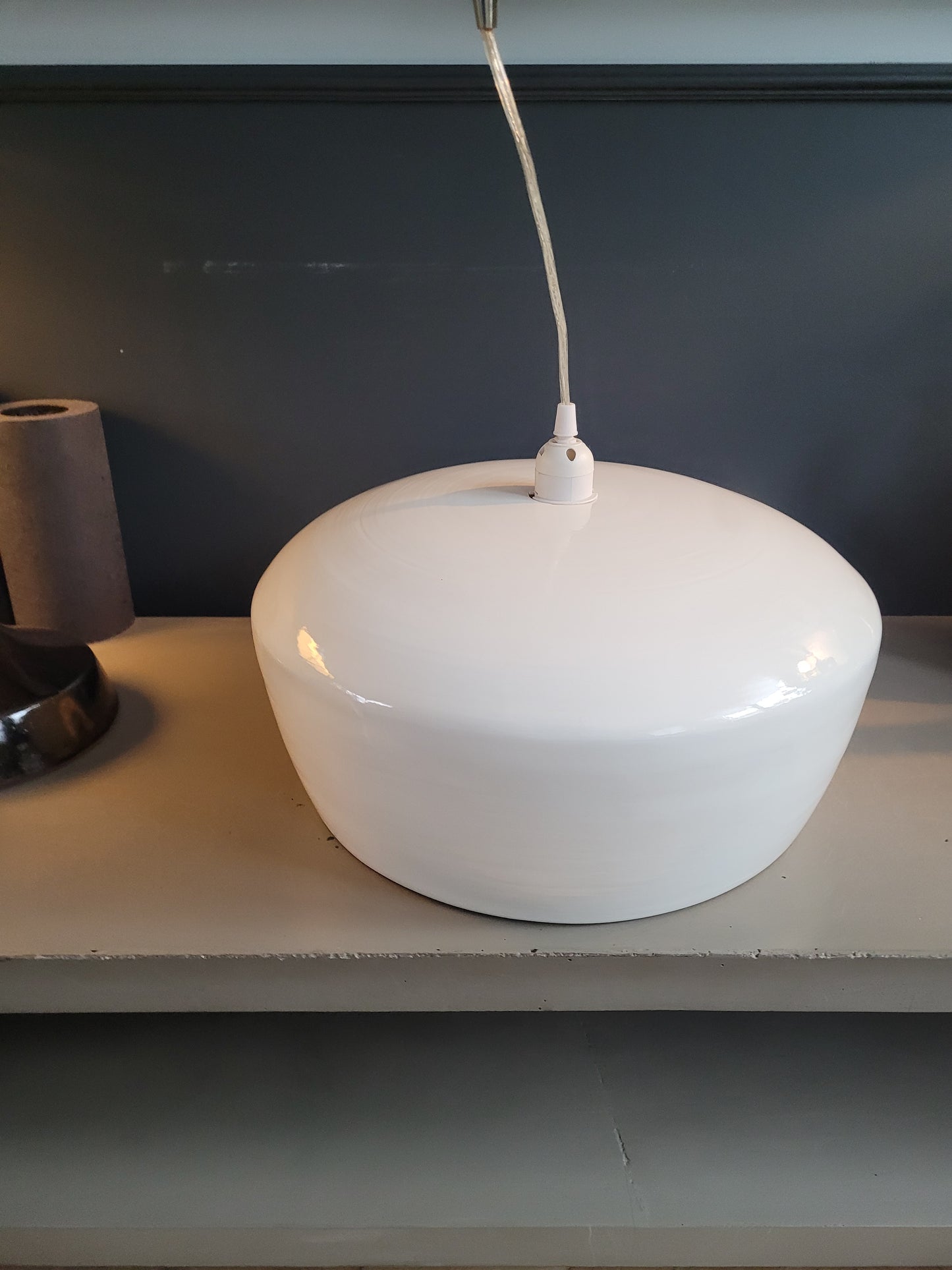 Suspension en bambou et blanc - Ref 58