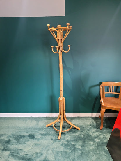 Porte-manteaux vintage en bambou - Ref 594