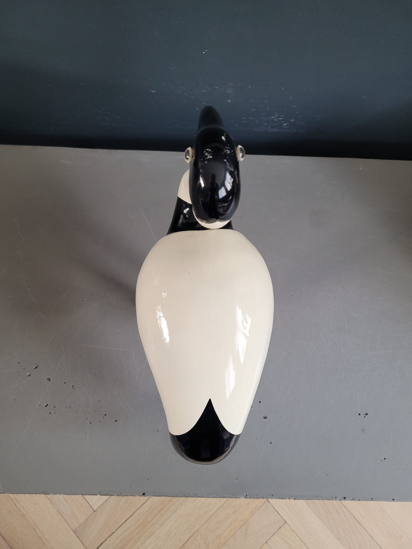 Statuette Ibis en résine laquée - Ref 905