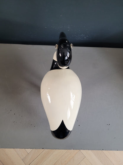 Statuette Ibis en résine laquée - Ref 905