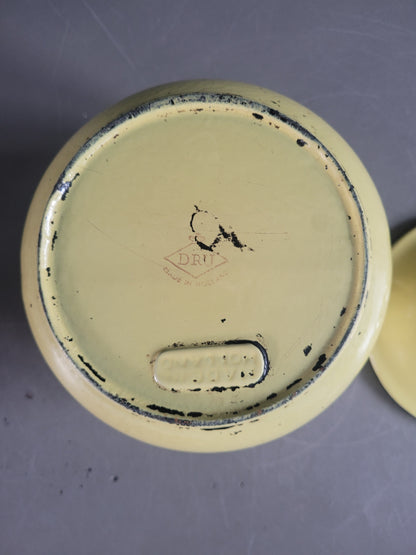 Marmite en fonte émaillée jaune DRU Holland - Ref 842