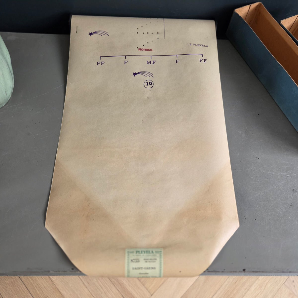 Rouleau de musique Pleyela pour piano mécanique – Pleyel – années 1920 - Ref 1427