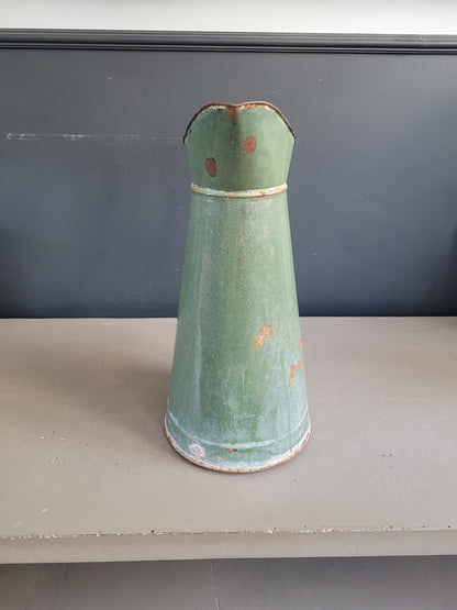 Broc à eau ancien en tôle émaillée - Ref 1045